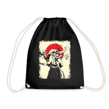 Samurai - Turnbeutel - Schwarz - Vorne