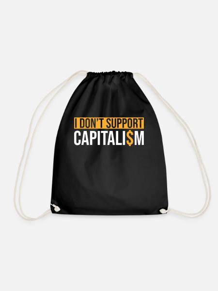 Socialism Socialist Saying - Drawstring Bag - black