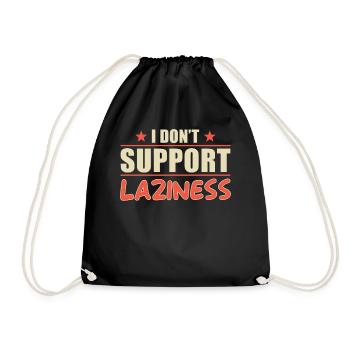 Motivation de travail acharné disant - Sac de sport léger - noir - Devant
