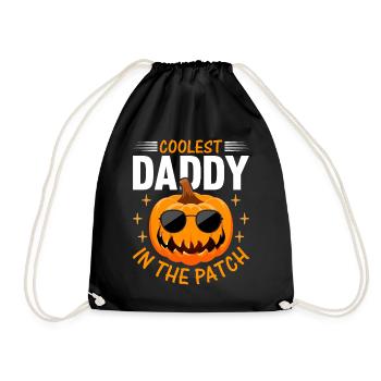 Halloween Coolest Daddy in the Patch I Daddy Pumpk - Drawstring Bag - black - Front