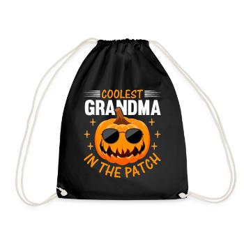 Halloween Citrouille Grand-mère I Cool plus grand-mère dans le - Sac de sport léger - noir - Devant