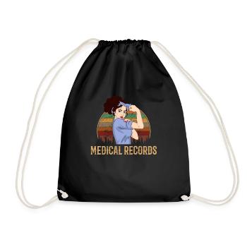 Medical Records girl, Appreciation Medical Records - Turnbeutel - Schwarz - Vorne