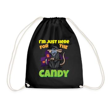 I'm Just Here For The Candy Scary Halloween Beast - Turnbeutel - Schwarz - Vorne