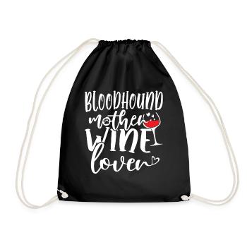 Amateur de vin BLOODHOUND Mère - Sac de sport léger - noir - Devant