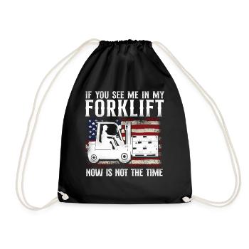 Opérateur de chariot élévateur certifié - Sac de sport léger - noir - Devant
