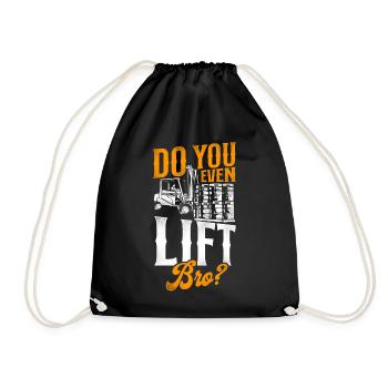 Opérateur de chariot élévateur certifié - Sac de sport léger - noir - Devant