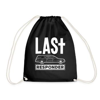 Undertaker Saying Profession Gift - Drawstring Bag - black - Front