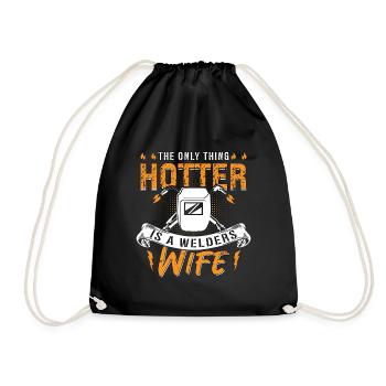 Soudeur plus chaud est un soudeur femme femme carrière de soudeur - Sac de sport léger - noir - Devant