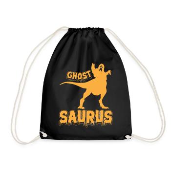 Halloween Ghost Saurus I Funny Halloween Ghost Din - Turnbeutel - Schwarz - Vorne