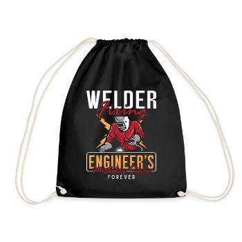 Carrière de soudeur Ingénieur fixateur Fer à souder - Sac de sport léger - noir - Devant