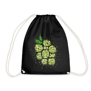 Remplacement du costume de raisin Carnaval Confettis - Sac de sport léger - noir - Devant