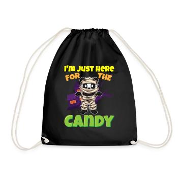 I'm Just Here For The Candy Scary Halloween Beast - Turnbeutel - Schwarz - Vorne