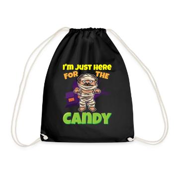 I'm Just Here For The Candy Scary Halloween Beast - Turnbeutel - Schwarz - Vorne