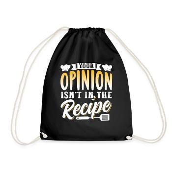 Your opinion is not included in the recipe Mama - Drawstring Bag - black - Front