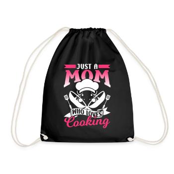 Juste une mère qui aime cuisiner Cook Mom - Sac de sport léger - noir - Devant