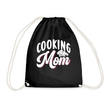 Cuisiner Maman Mère Cuisinière Cuisiner Cuisiner - Sac de sport léger - noir - Devant