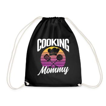 Cooking Mommy Cooking Cook Cook Mom Mother - Drawstring Bag - black - Front