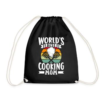 Beste Kochende Mutter Der Welt Mama Kochen Koch - Turnbeutel - Schwarz - Vorne