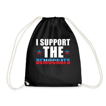 Democrats USA Support - Drawstring Bag - black - Front