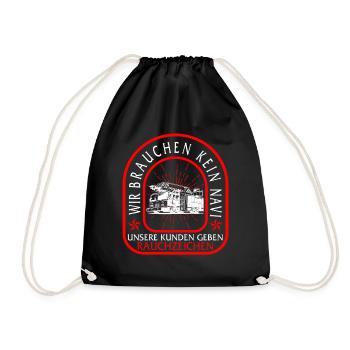 Wir Brauchen Kein Navi Unsere Kunden Geben - Sac de sport léger - noir - Devant