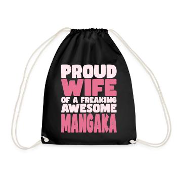 Proud Wife of A Damn Good Mangaka - Drawstring Bag - black - Front