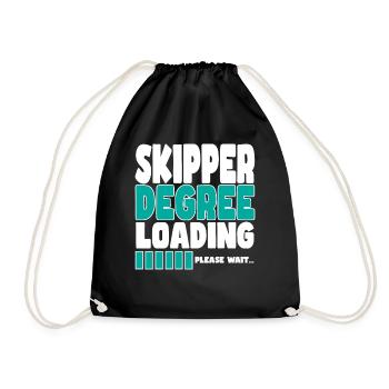 Skipper invites training - Drawstring Bag - black - Front