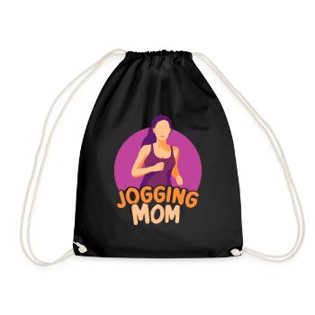 Jogging Maman Jogging Coureur Coureuse Mère - Sac de sport léger - noir - Devant