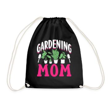 Garten Mama Gärtnerin Mutter Gartenbau - Turnbeutel - Schwarz - Vorne
