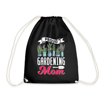 Fière Horticulture Maman Mère Jardinière Jardinière - Sac de sport léger - noir - Devant