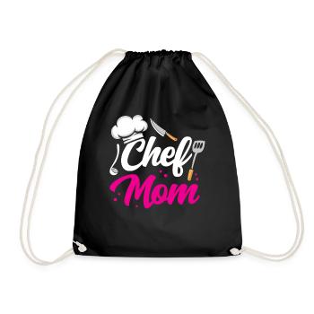 Cook Mama Cook Mother Cooking - Drawstring Bag - black - Front