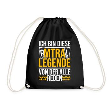 MTRA Medizinisch-Technischer Radiologie Mta - Turnbeutel - Schwarz - Vorne