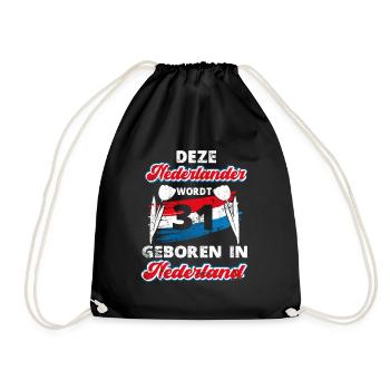 31 Birthday Netherlands Holland 31 years Say - Drawstring Bag - black - Front