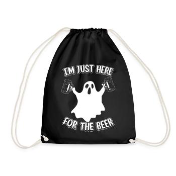 Fantôme d’Halloween Je suis juste ici pour la relique de la bière - Sac de sport léger - noir - Devant