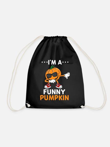 Halloween Pumpkin Dabbing Pumpkin Funny Pumpkin - Turnbeutel - Schwarz