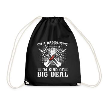 Je suis un radiologue Je suis gentil Radiologie Rayons X Rad - Sac de sport léger - noir - Devant