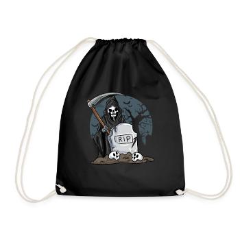 Skeleton - Drawstring Bag - black - Front