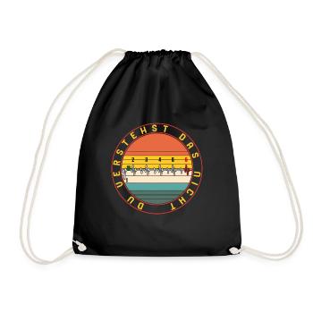 Das Verstehst Du Nicht Motorrad Shirt Biker - Drawstring Bag - black - Front