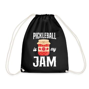 Pickleball Pickleball Is My Jam - Drawstring Bag - black - Front