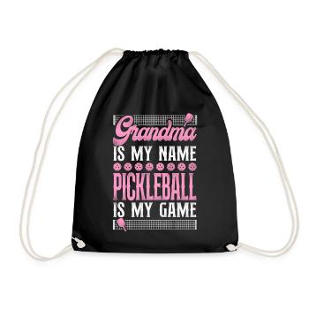 Pickleball Grandma Grandma Is My - Turnbeutel - Schwarz - Vorne