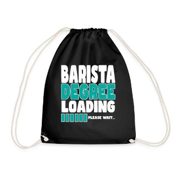 Barista invites training - Drawstring Bag - black - Front