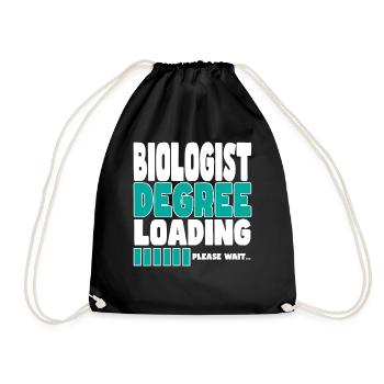 Biologist invites training - Drawstring Bag - black - Front
