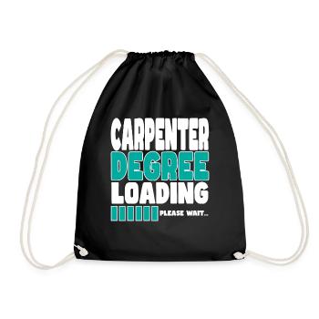 Carpenter invites training - Drawstring Bag - black - Front