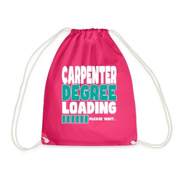 Carpenter invites training - Drawstring Bag - fuchsia - Front