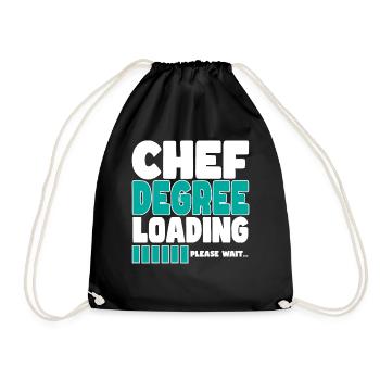 Chef invites training - Drawstring Bag - black - Front