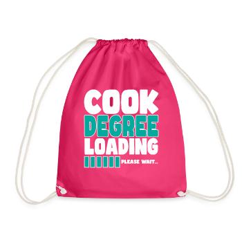 Chef invites training - Drawstring Bag - fuchsia - Front
