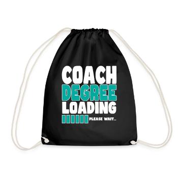 Trainer invites training - Drawstring Bag - black - Front