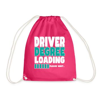 Driver invites training - Drawstring Bag - fuchsia - Front