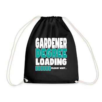 Gardener invites training - Drawstring Bag - black - Front