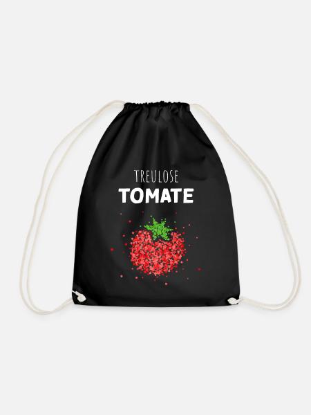 Treulose Tomate Kostümersatz Karneval Fasching - Turnbeutel - Schwarz
