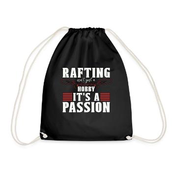 Le rafting n’est pas seulement un passe-temps kayak paddle - Sac de sport léger - noir - Devant